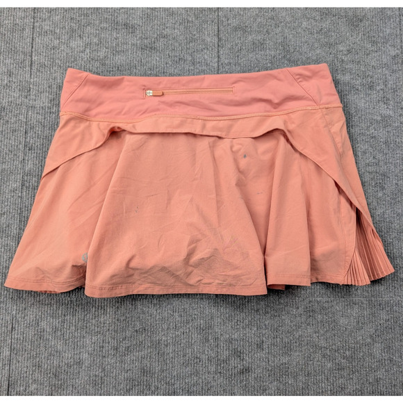 Lululemon Play Off The Pleats Skirt Womens 8 Pink Running Tennis Skort Preppy - Picture 7 of 8